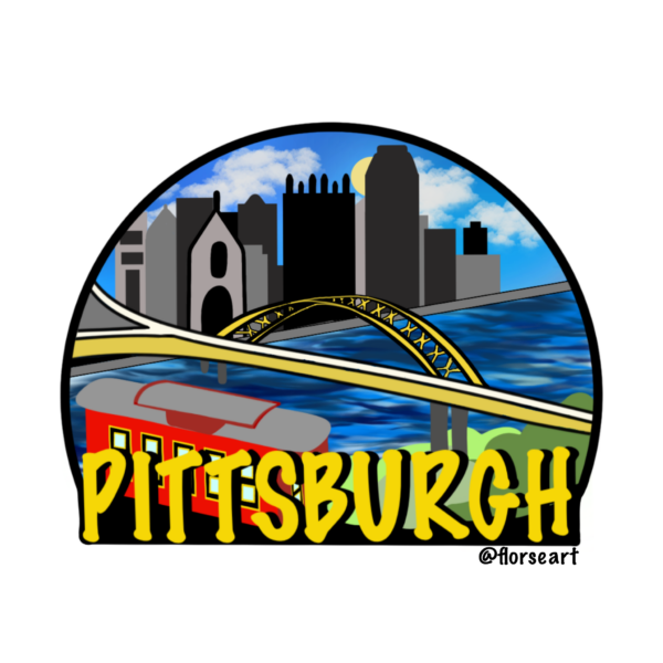 Pittsburgh Sticker - Image 2
